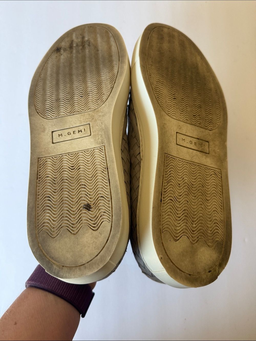 M. Gemi the Cerchio woven slip-on flats leather sz 41 - Picture 6 of 7